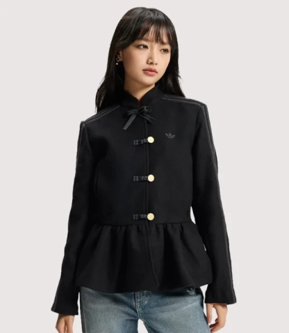 Knitedge Adidas Women's CNY Peplum Fleece Jacket