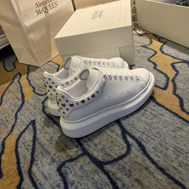  McQueen Studded Sneaker –  Cream White