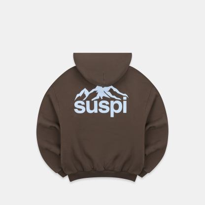 Winter1 / Landscape Hoodie - Espresso