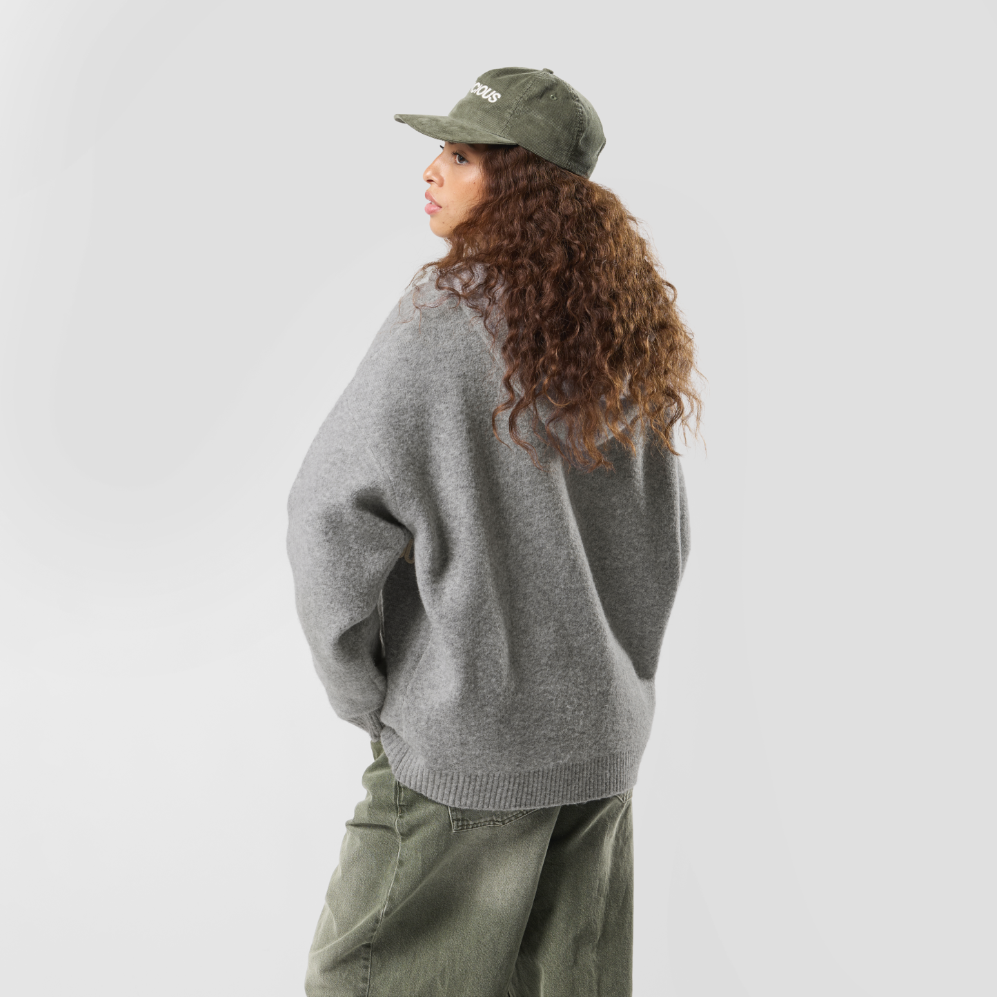 Winter1 / Core Knitted Zipped Hoodie - Heather Grey