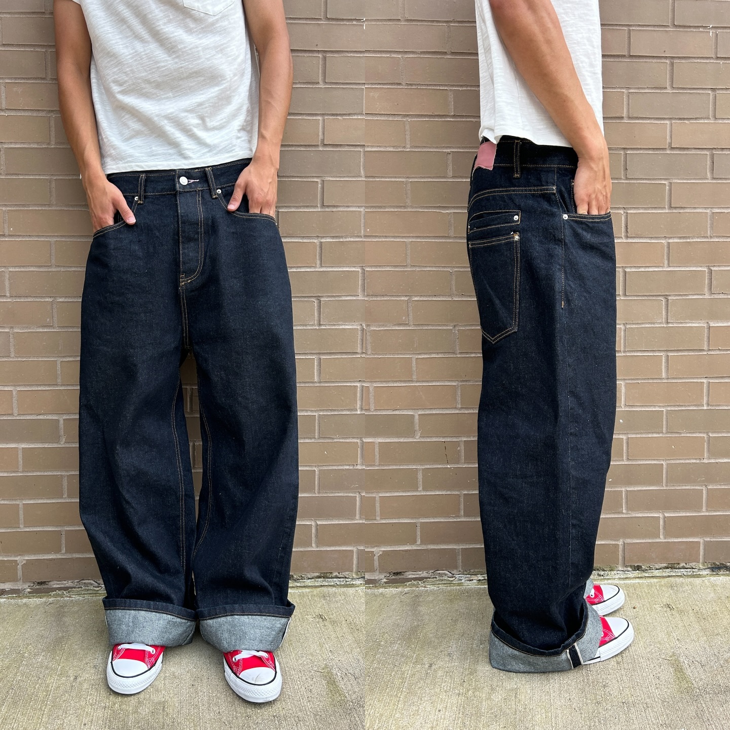 MULTI-POCKET BAGGY JEANS