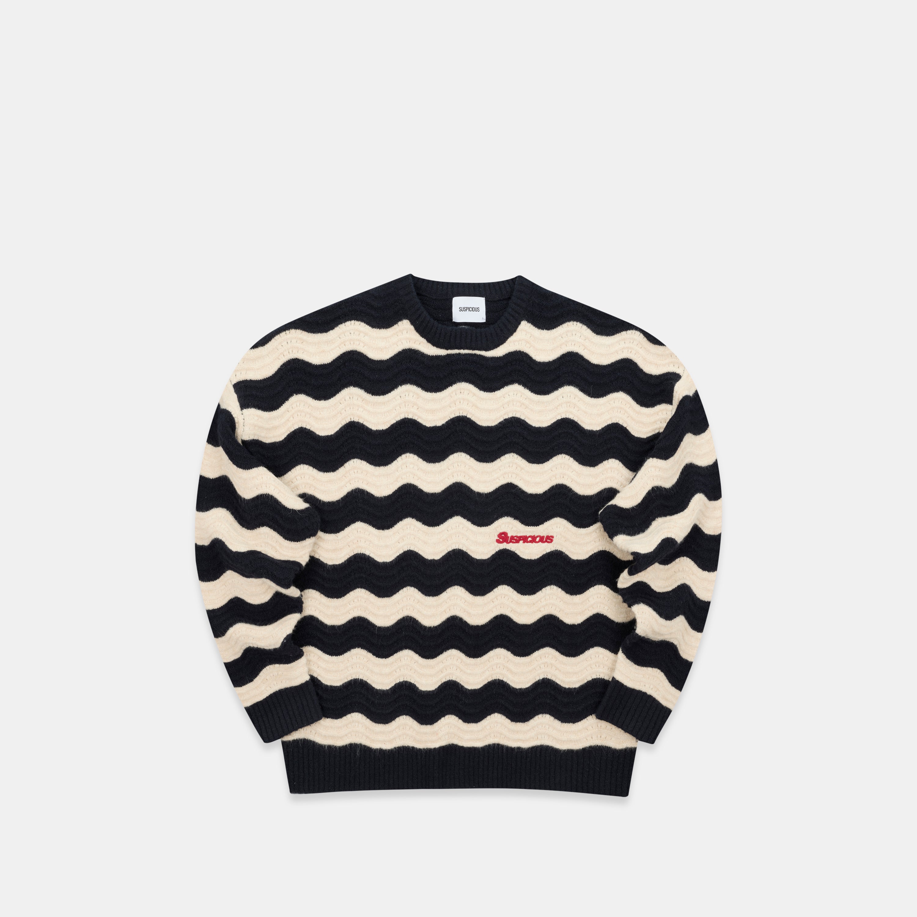 Winter3 / Essentials Knitted Wavy Sweat - Nightfall