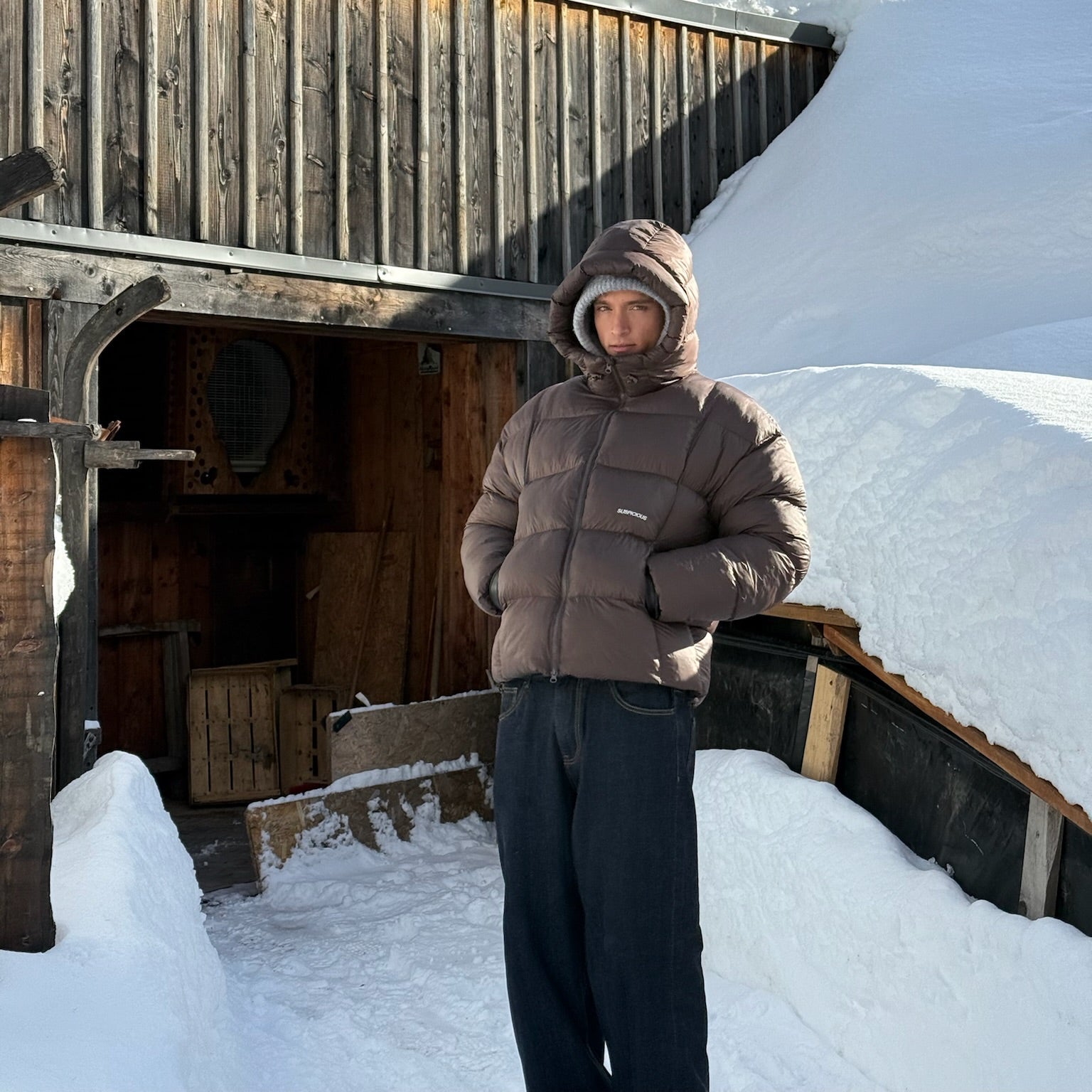 Winter1 / Essentials Puffer - Espresso