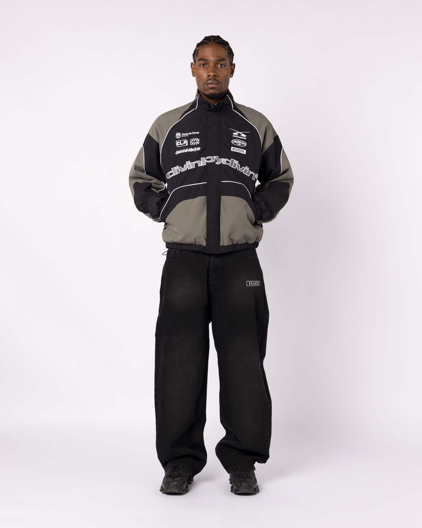 BLACK RALLY TRACKSUIT JACKET