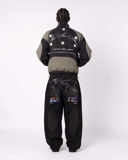 BLACK RALLY TRACKSUIT JACKET