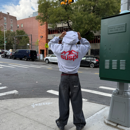 Winter1 / Landscape Hoodie - Heather Grey