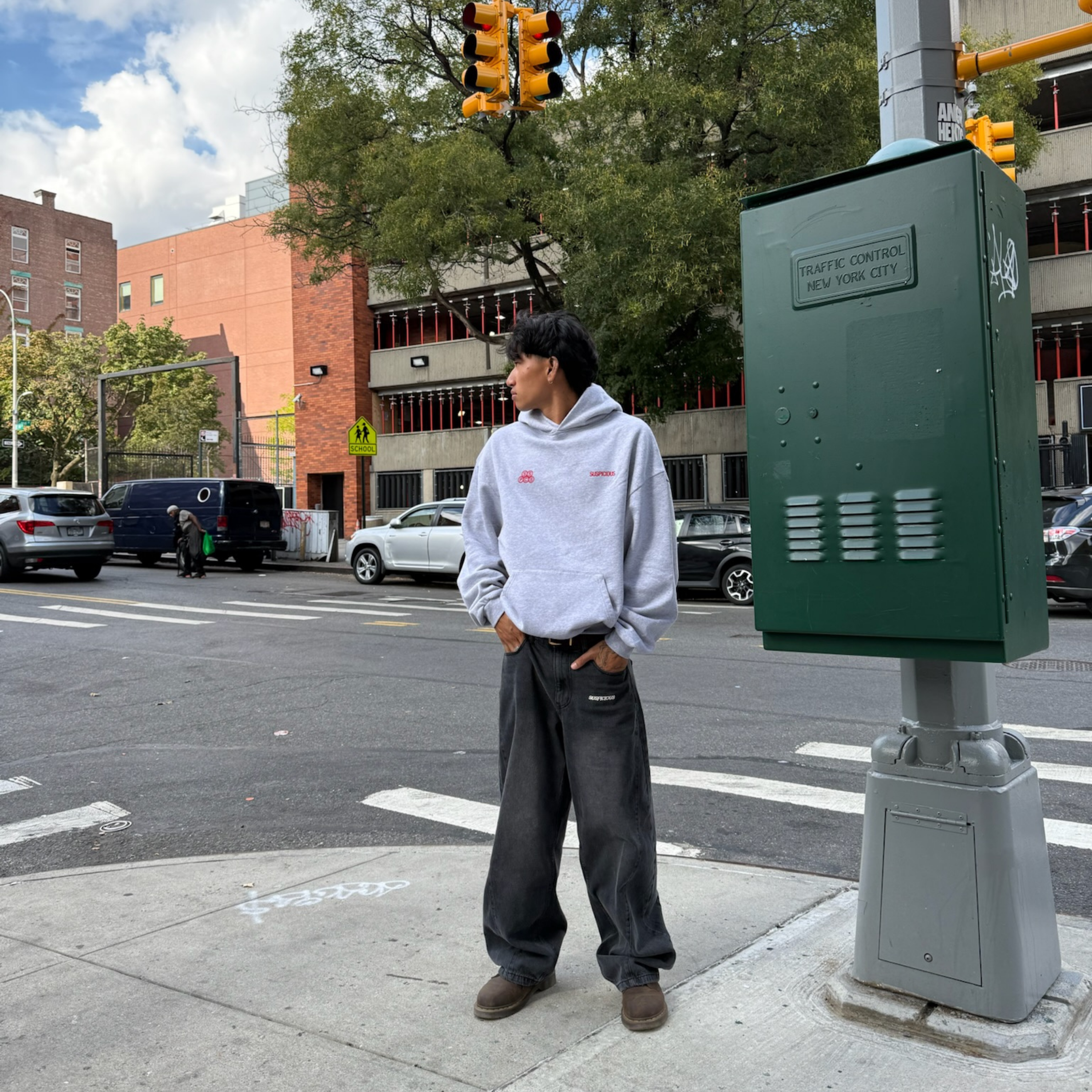 Winter1 / Landscape Hoodie - Heather Grey