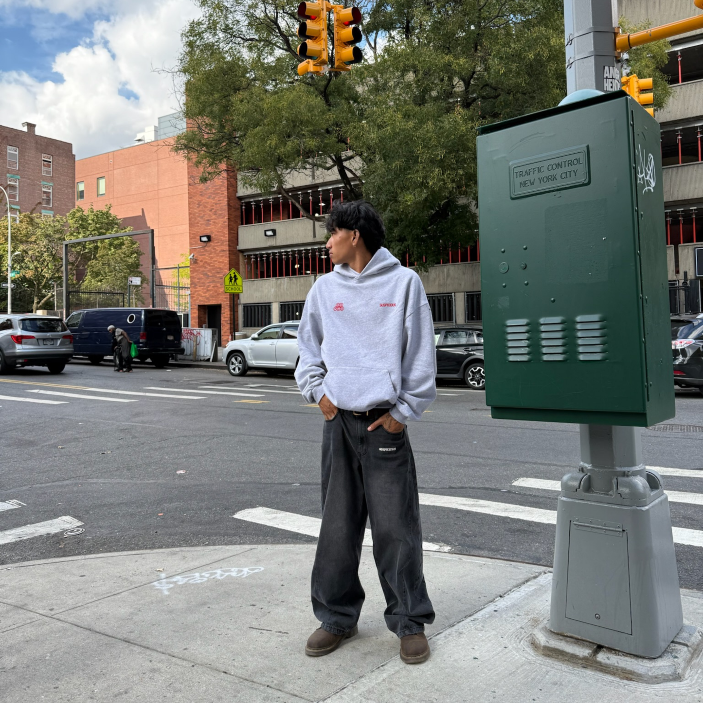 Winter1 / Landscape Hoodie - Heather Grey