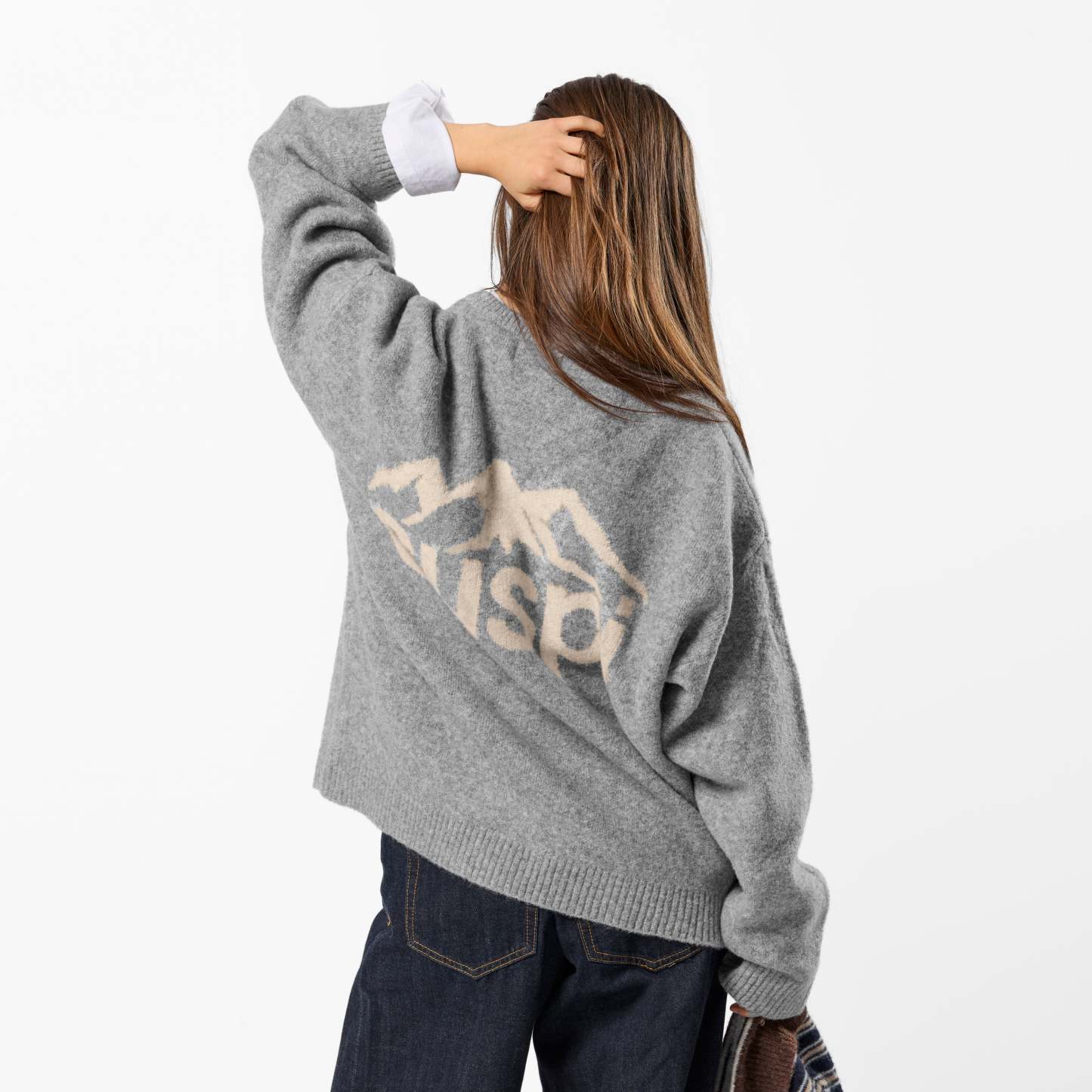 PL / Landscape Knitted Sweat - Heather Grey