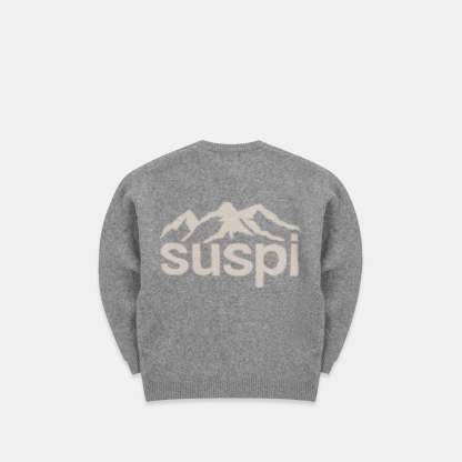 PL / Landscape Knitted Sweat - Heather Grey