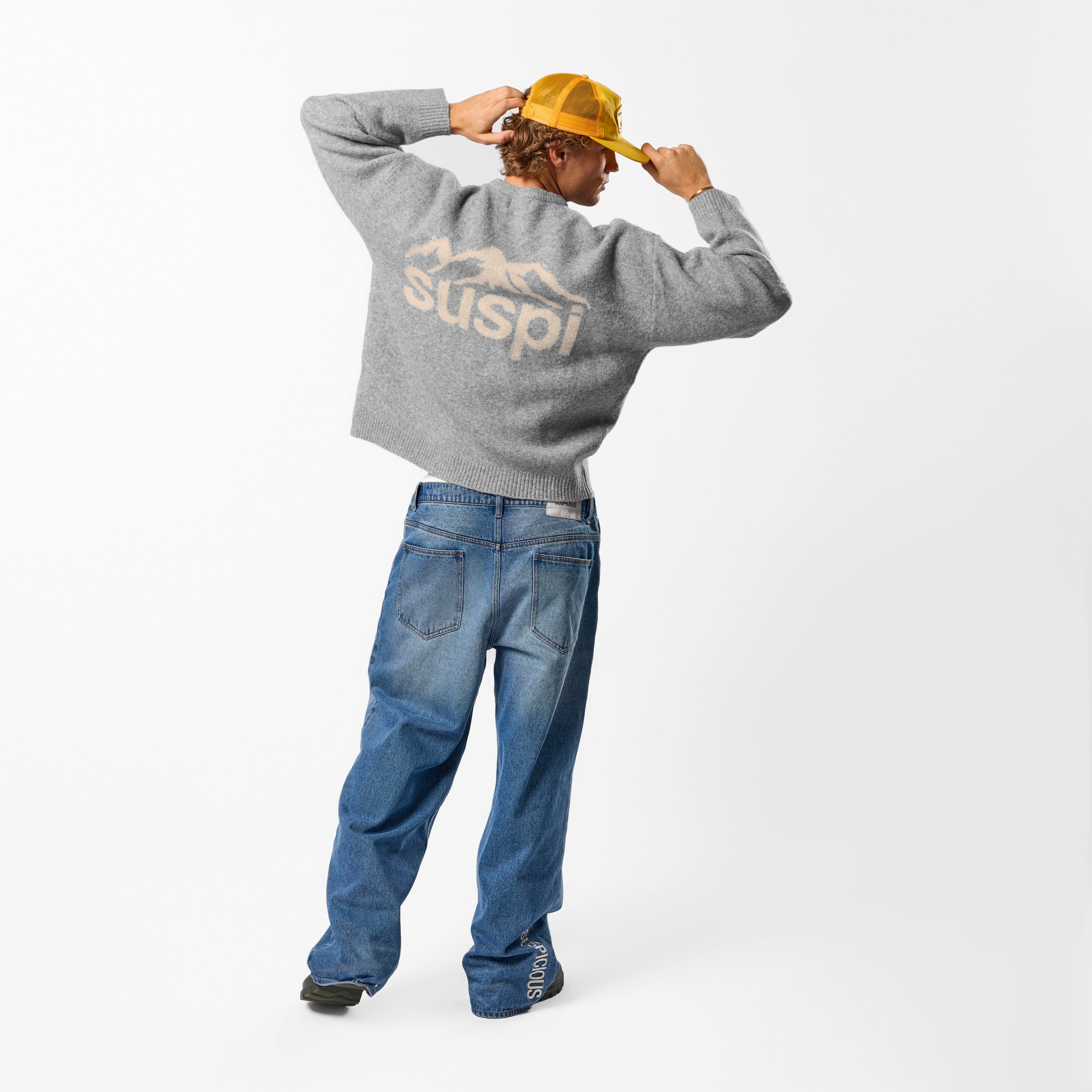 PL / Landscape Knitted Sweat - Heather Grey