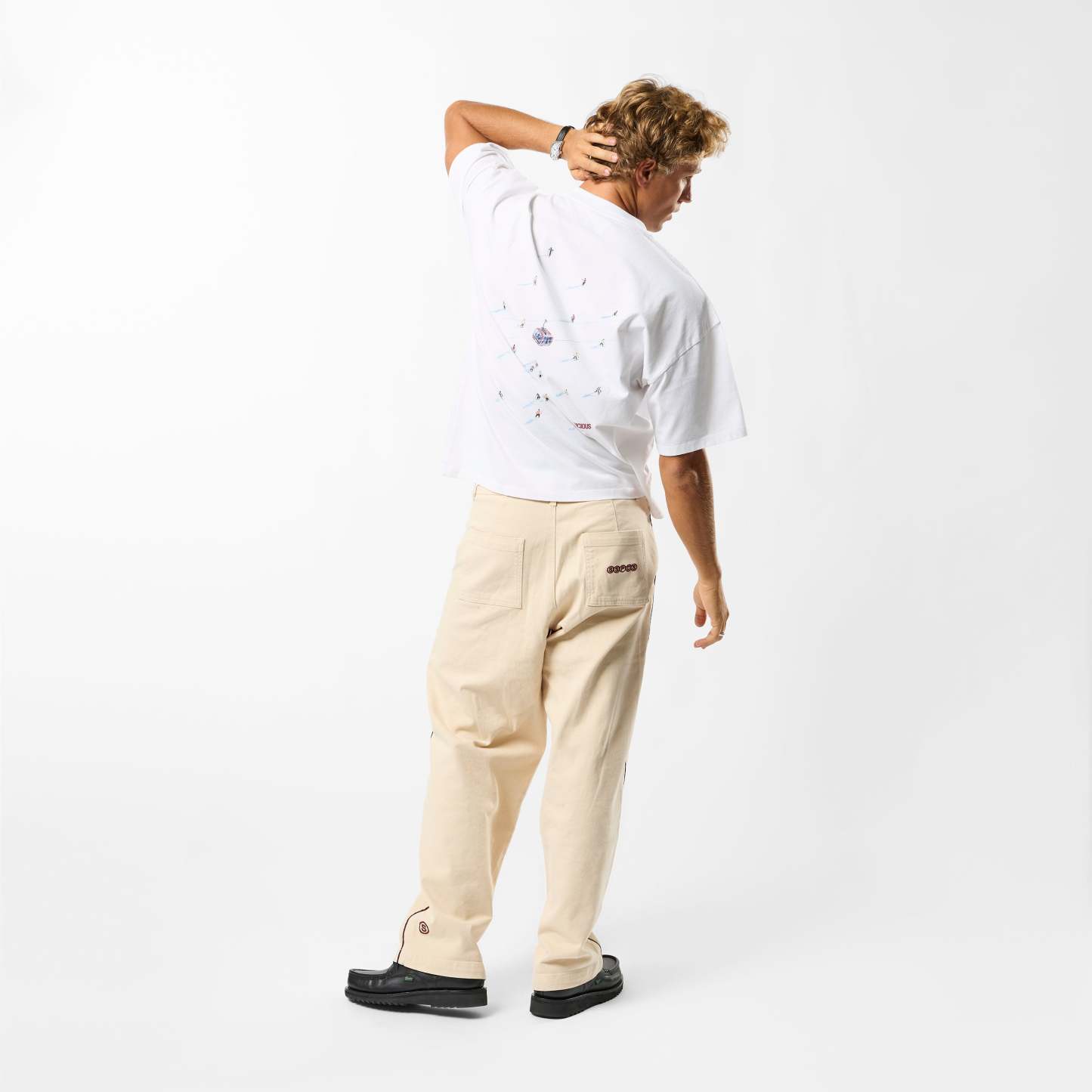 Winter1 / The Skier Tee - White