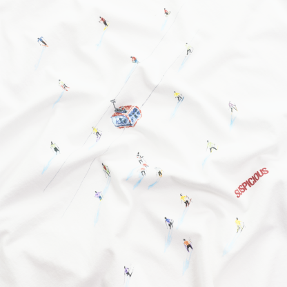 Winter1 / The Skier Tee - White