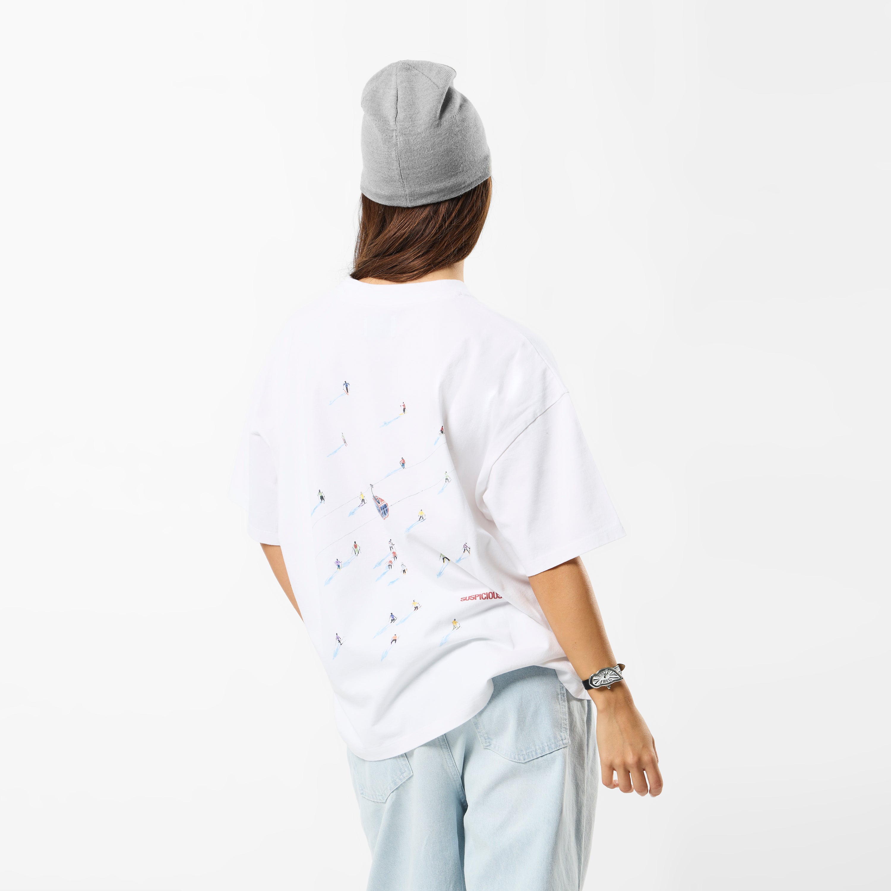 Winter1 / The Skier Tee - White