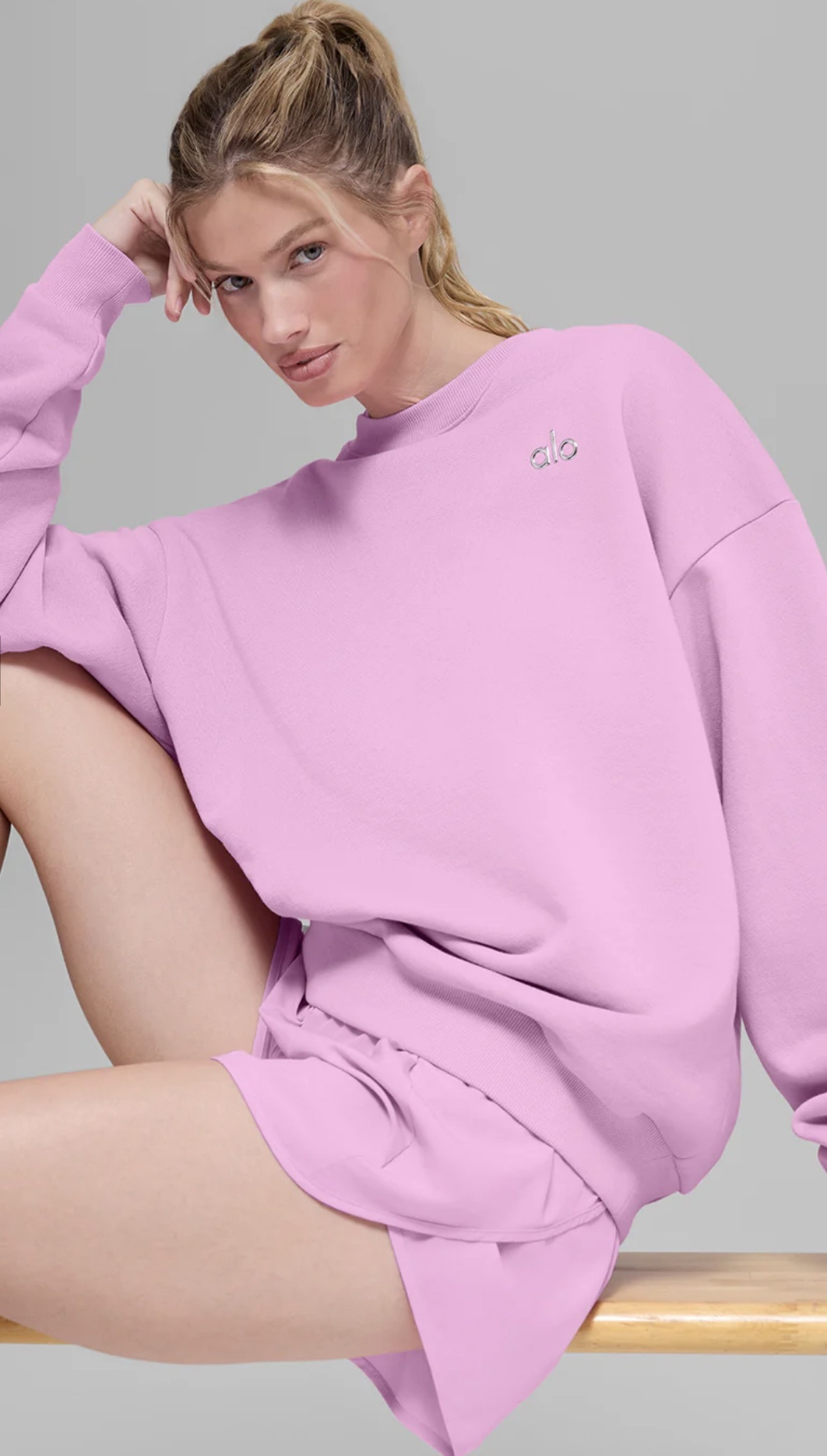 Alo Candy Heart Pink Set（Pants, shorts, sweatshirts, underwear）