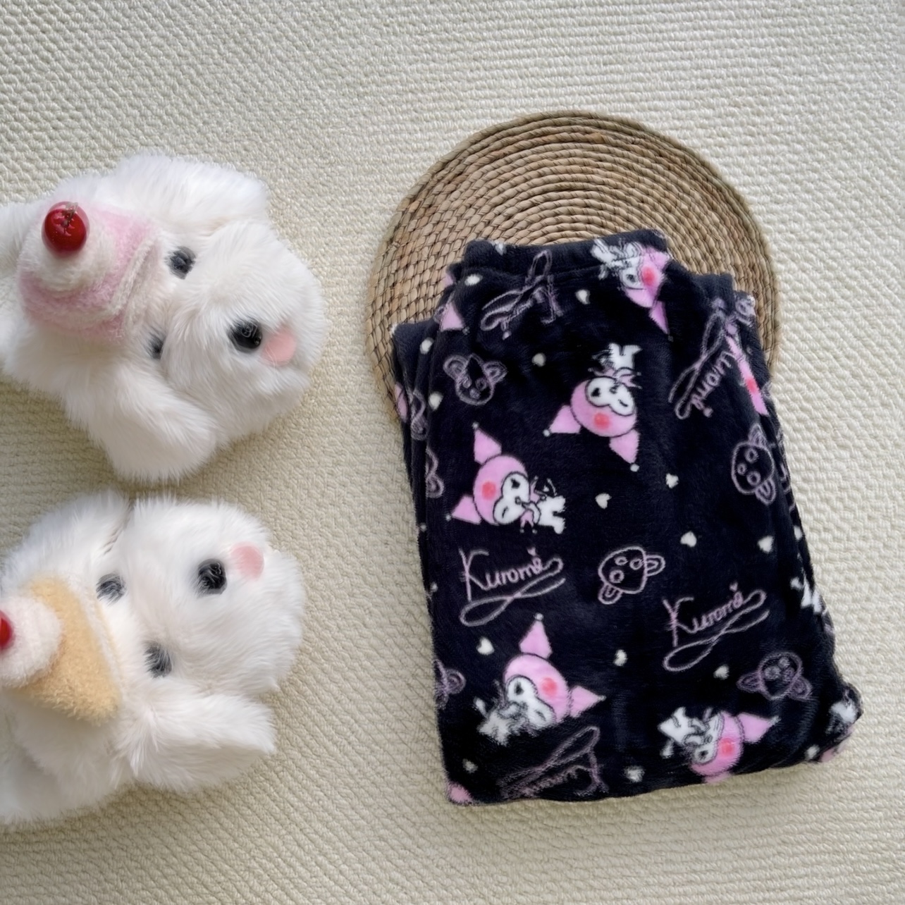 Hello Kitty & Spider-Man Fuzzy Pajama Pants