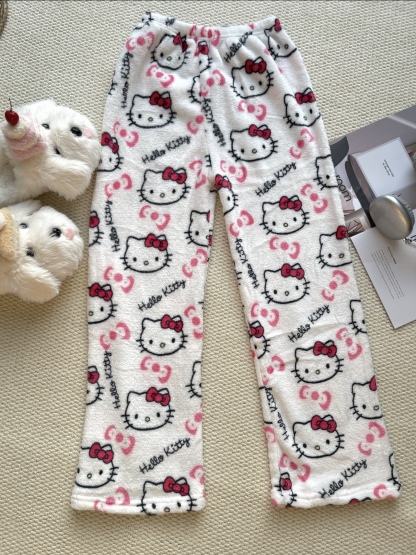 Hello Kitty & Spider-Man Fuzzy Pajama Pants