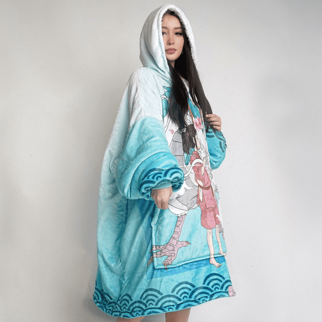 Haku Blanket Hoodie - Spirited Away