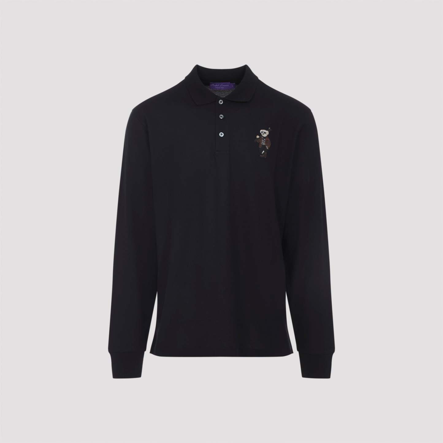  PURPLE LABEL Long Sleeve Polo Bear Cardigan-OSI