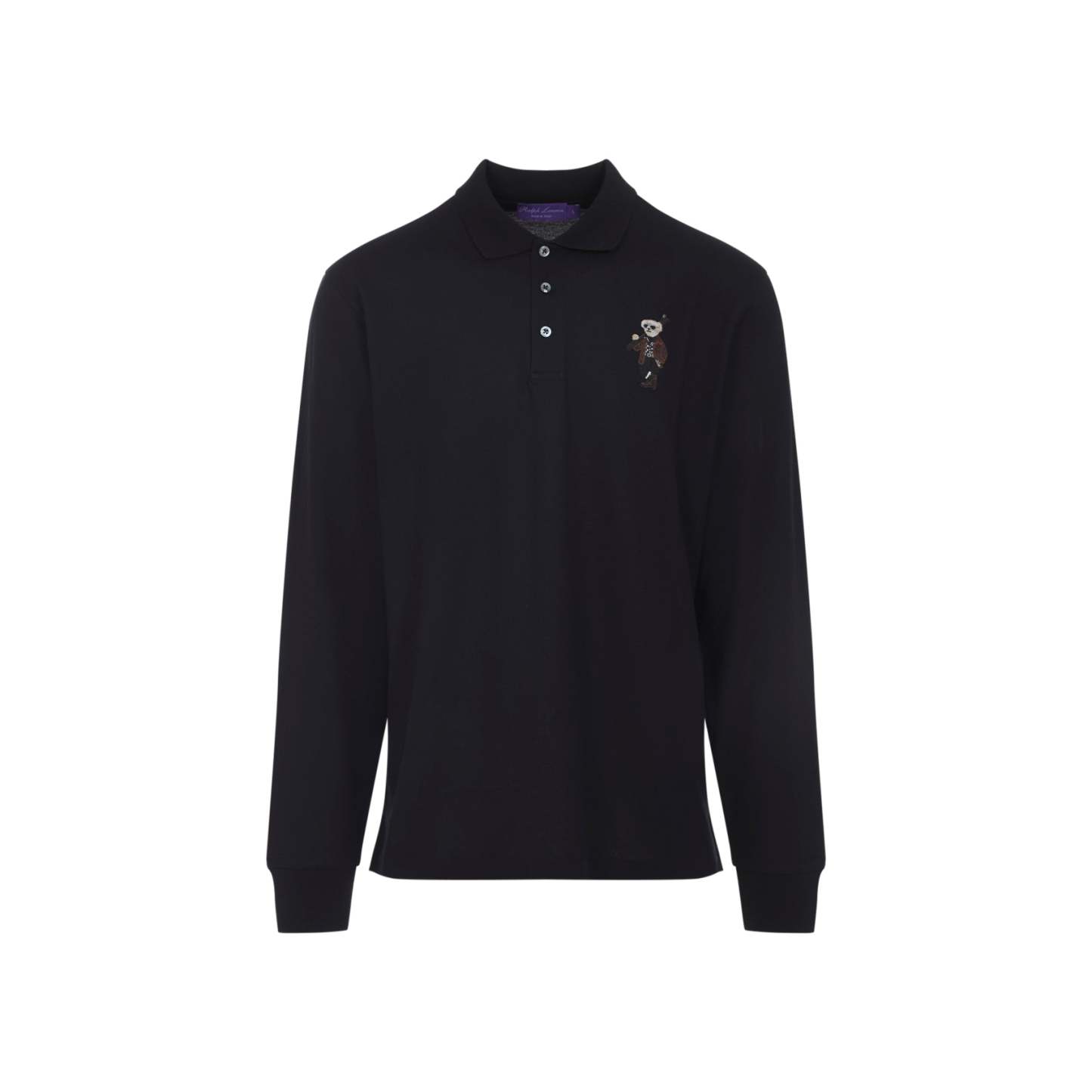  PURPLE LABEL Long Sleeve Polo Bear Cardigan-OSI