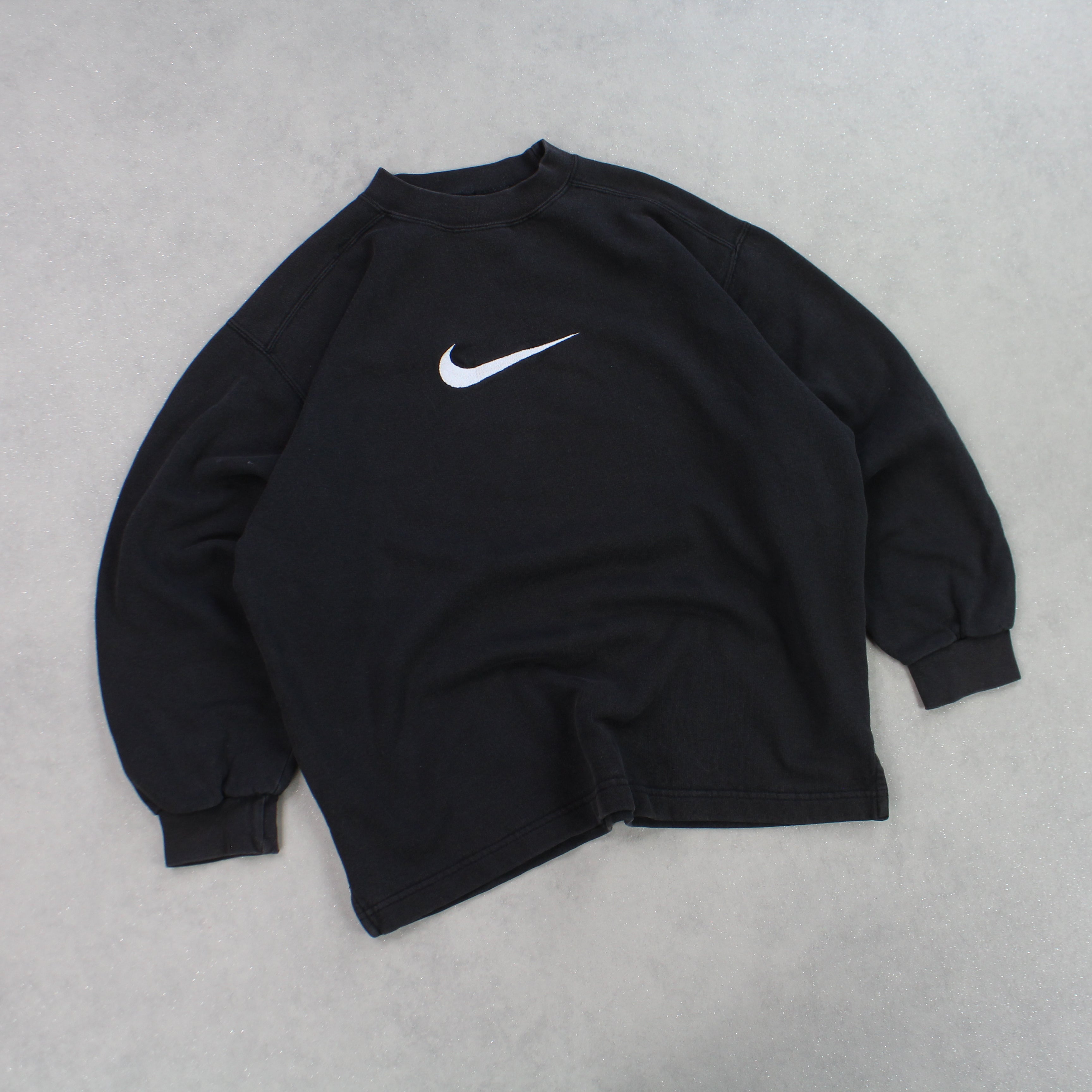 RARE 1990s  Sweatshirt Black-OSI
