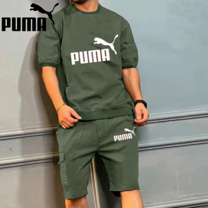 2025 Ropa deportiva sencilla, informal y cómoda para hombre (top + pantalones)-OSI