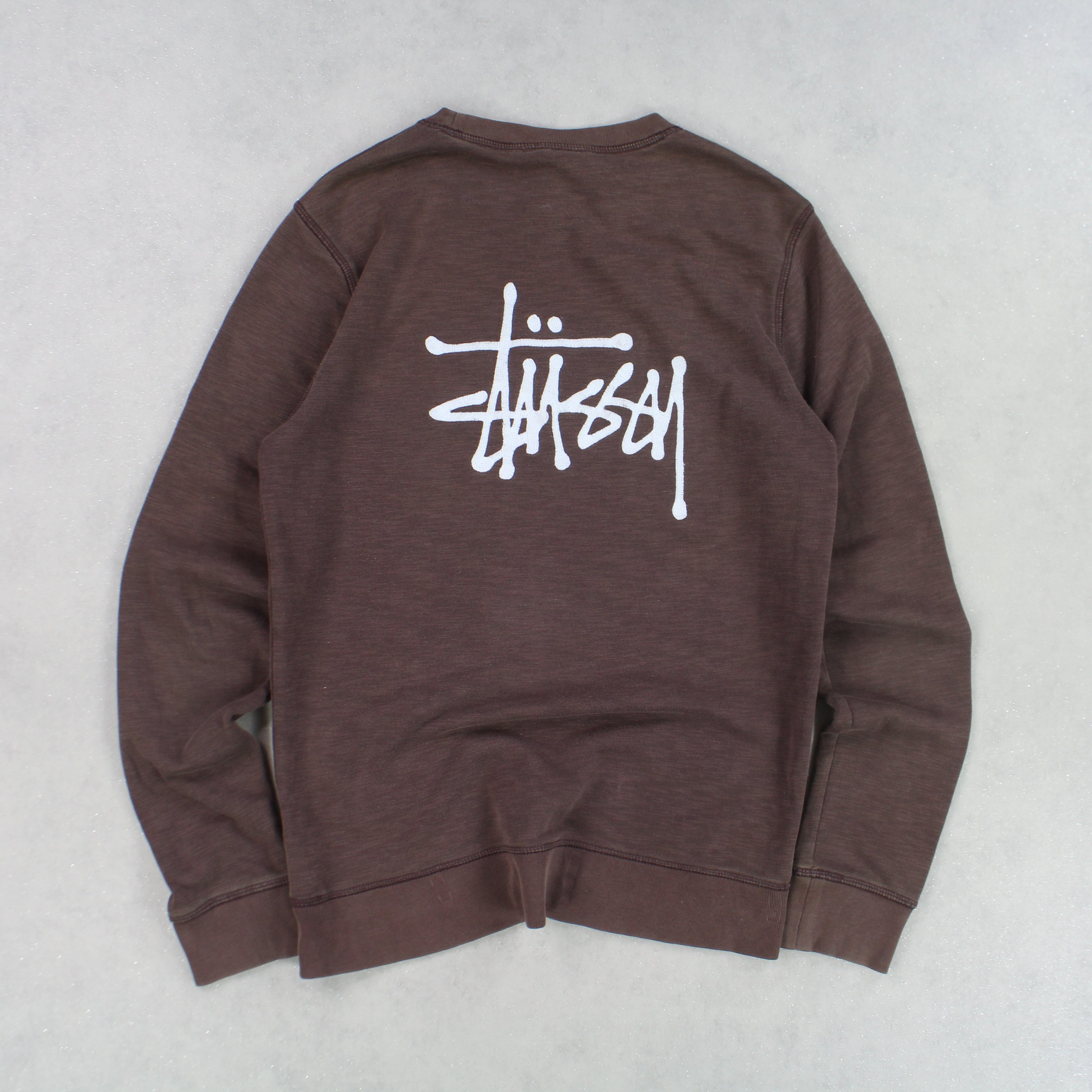 SUPER RARE 2000s Stüssy Sweatshirt Brown-OSI