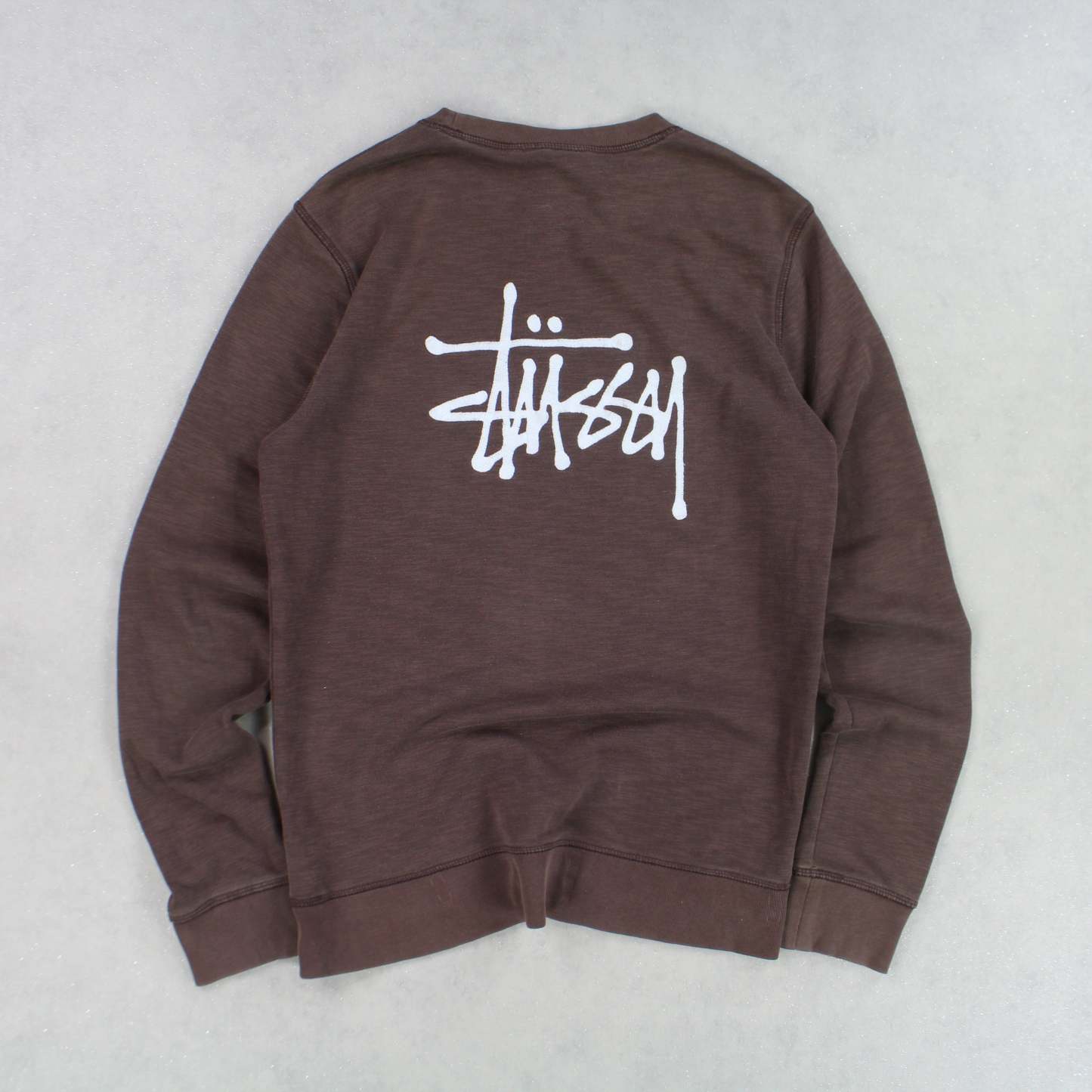 SUPER RARE 2000s Stüssy Sweatshirt Brown-OSI
