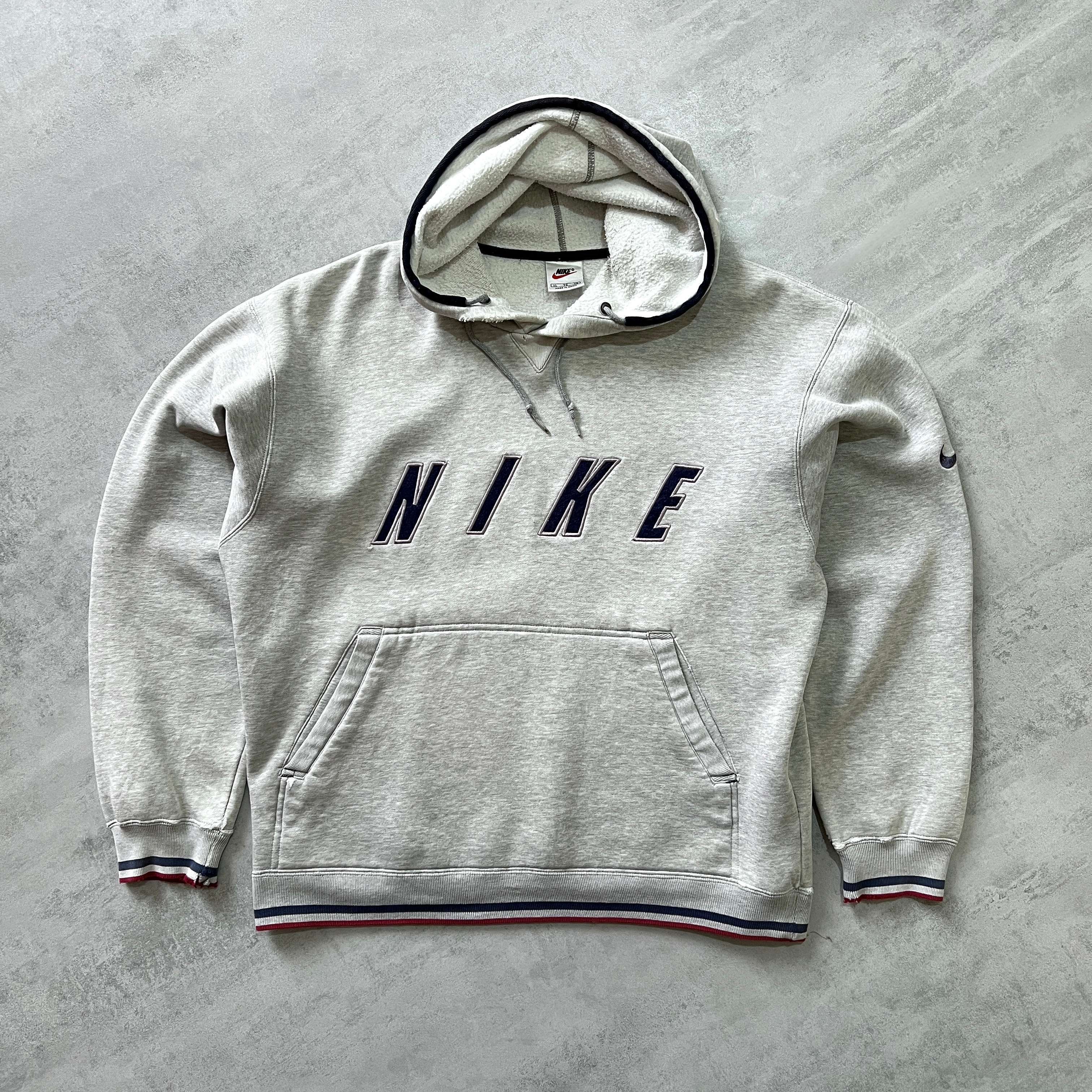 RARE 1990s heavyweight embroidered hoodie-OSI