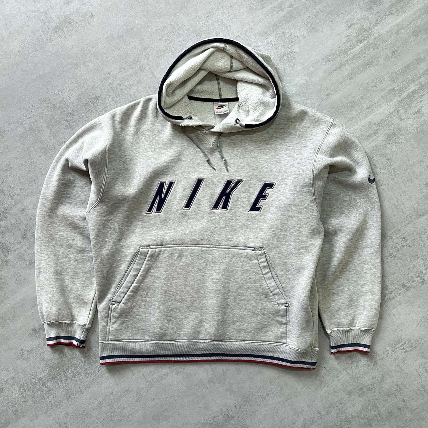 RARE 1990s heavyweight embroidered hoodie-OSI