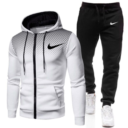 Casual Long Sleeve Men's Sports Suit-OSI