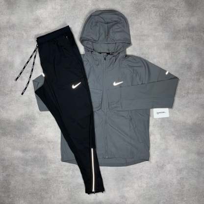 Repel Miler Windrunner Jacket Grey & Black Phenom Bottom Set-OSI