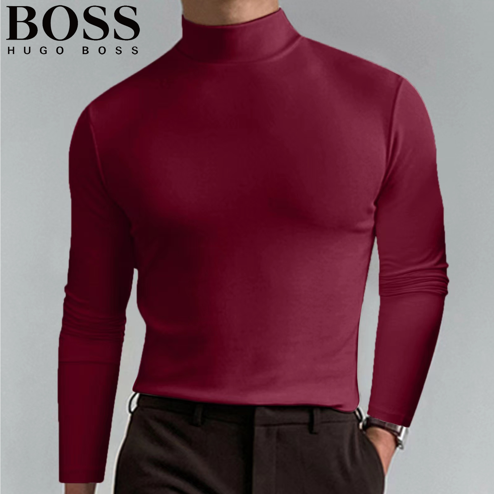 Men's Casual Round Neck Thermal Top-OSI