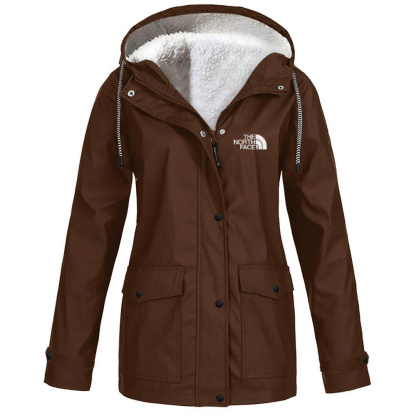 Women's fleece windproof hooded jacket-OSI