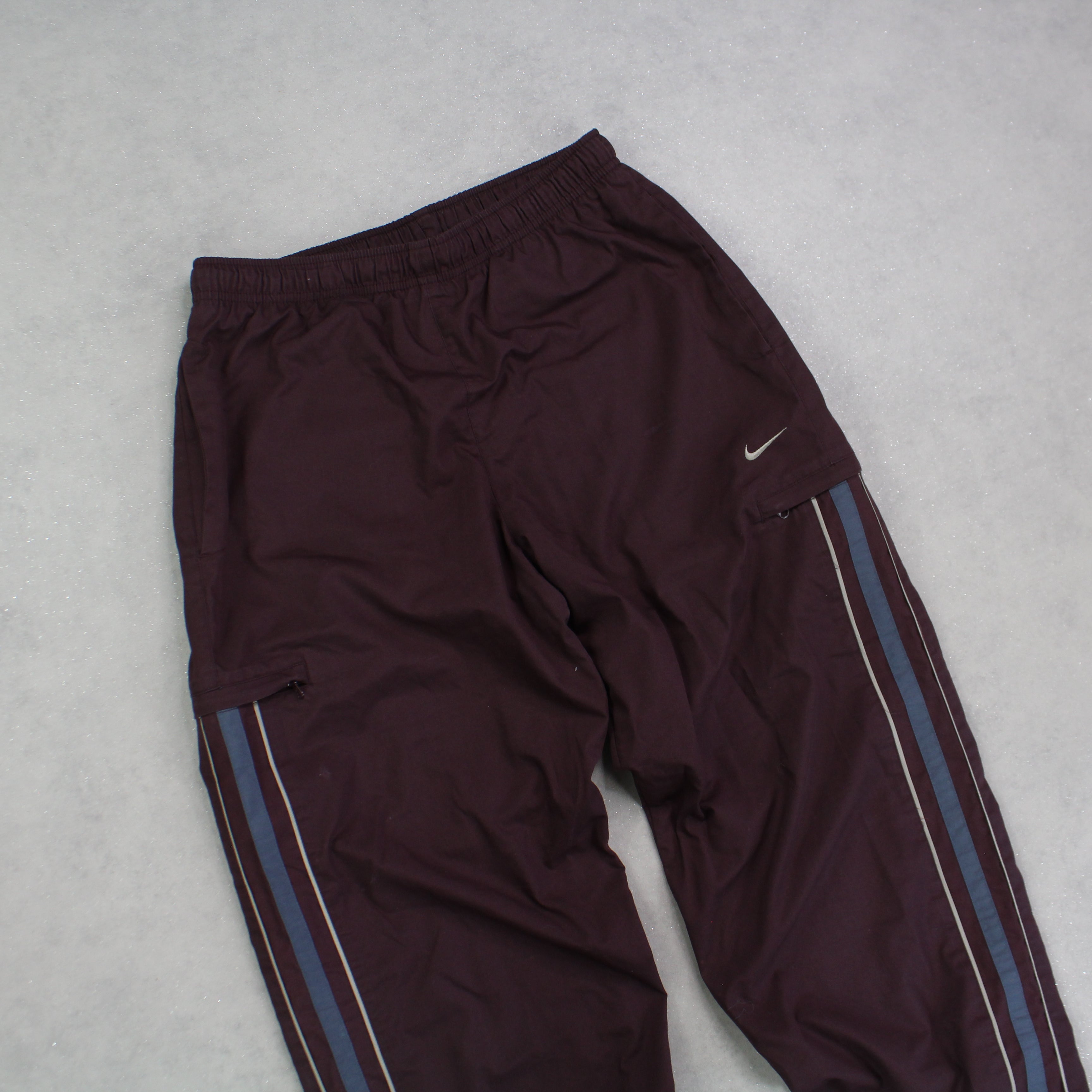 RARE 2000s Trackpants Burgundy-OSI