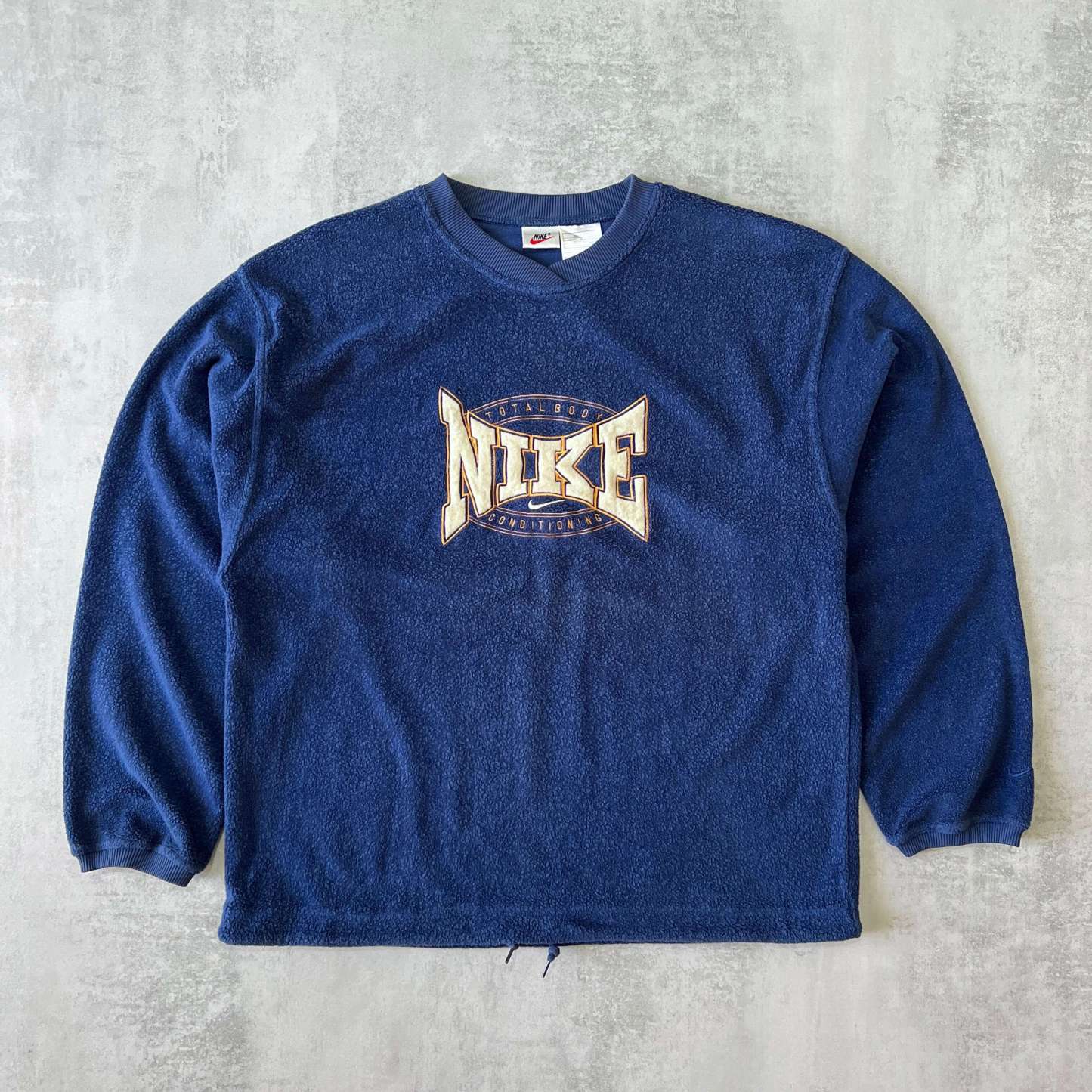 RARE 1990s embroidered sweatshirt fleece-OSI