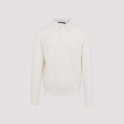  PURPLE LABEL Long Sleeves Polo Knit Sweater for Men-OSI