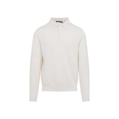  PURPLE LABEL Long Sleeves Polo Knit-OSI