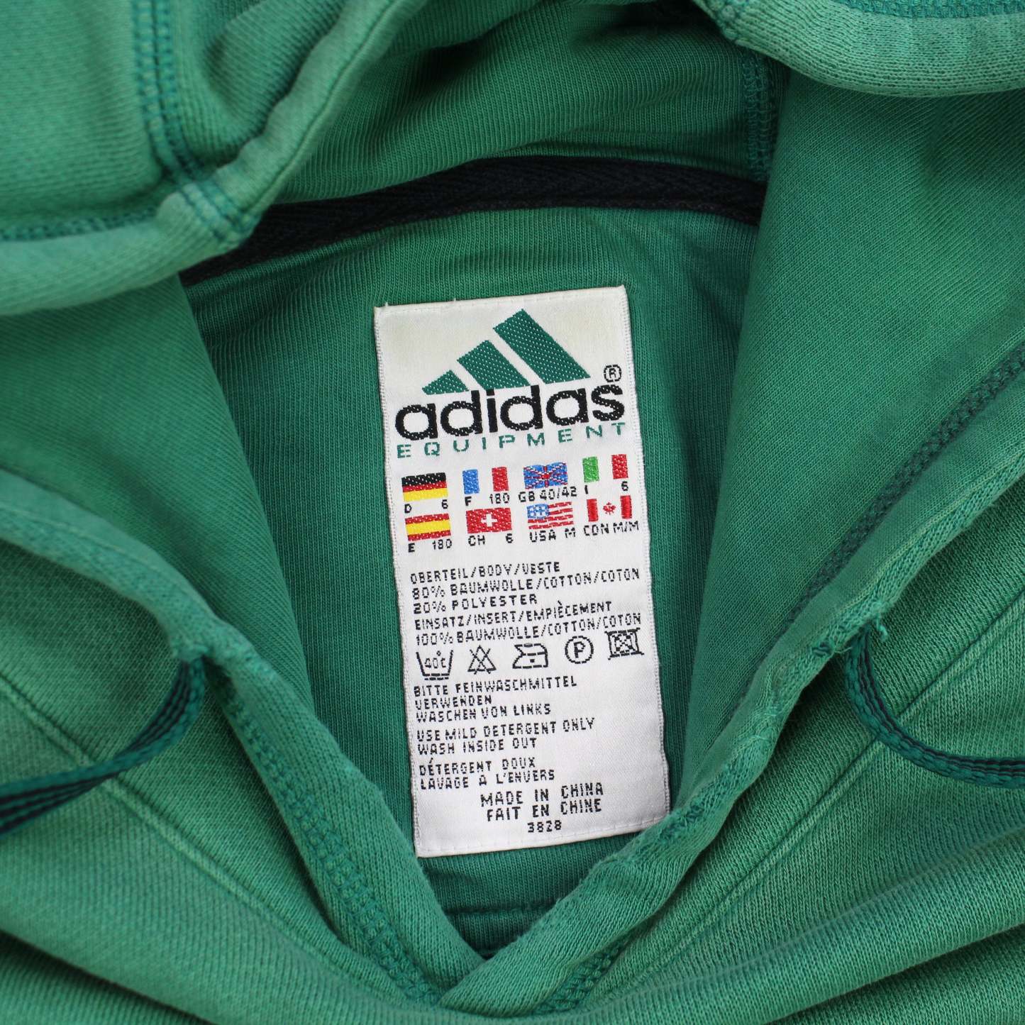 RARE 1990s EQT Hoodie Green-OSI