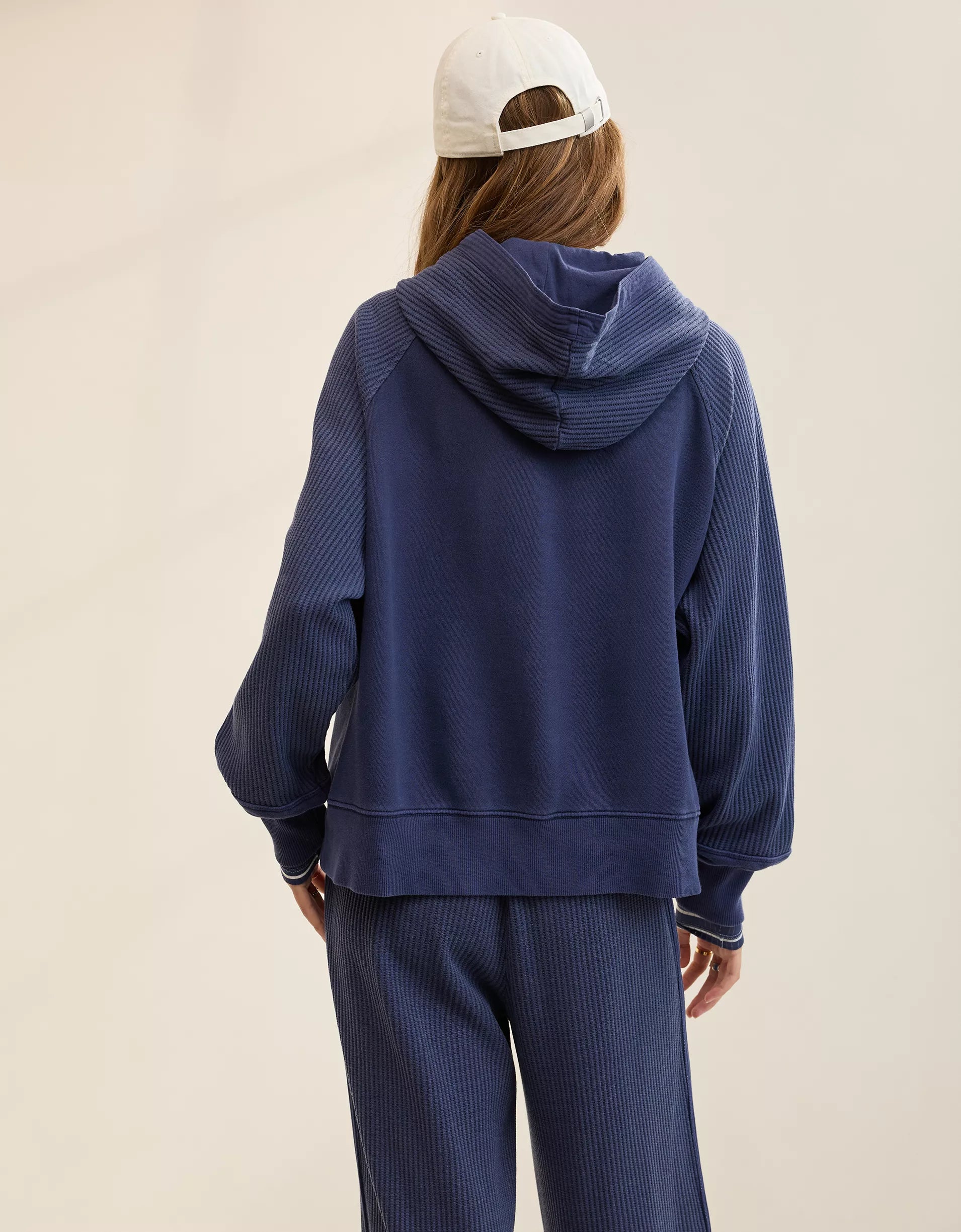 Essential Waffle Hoodie & Trouser Set-OSI