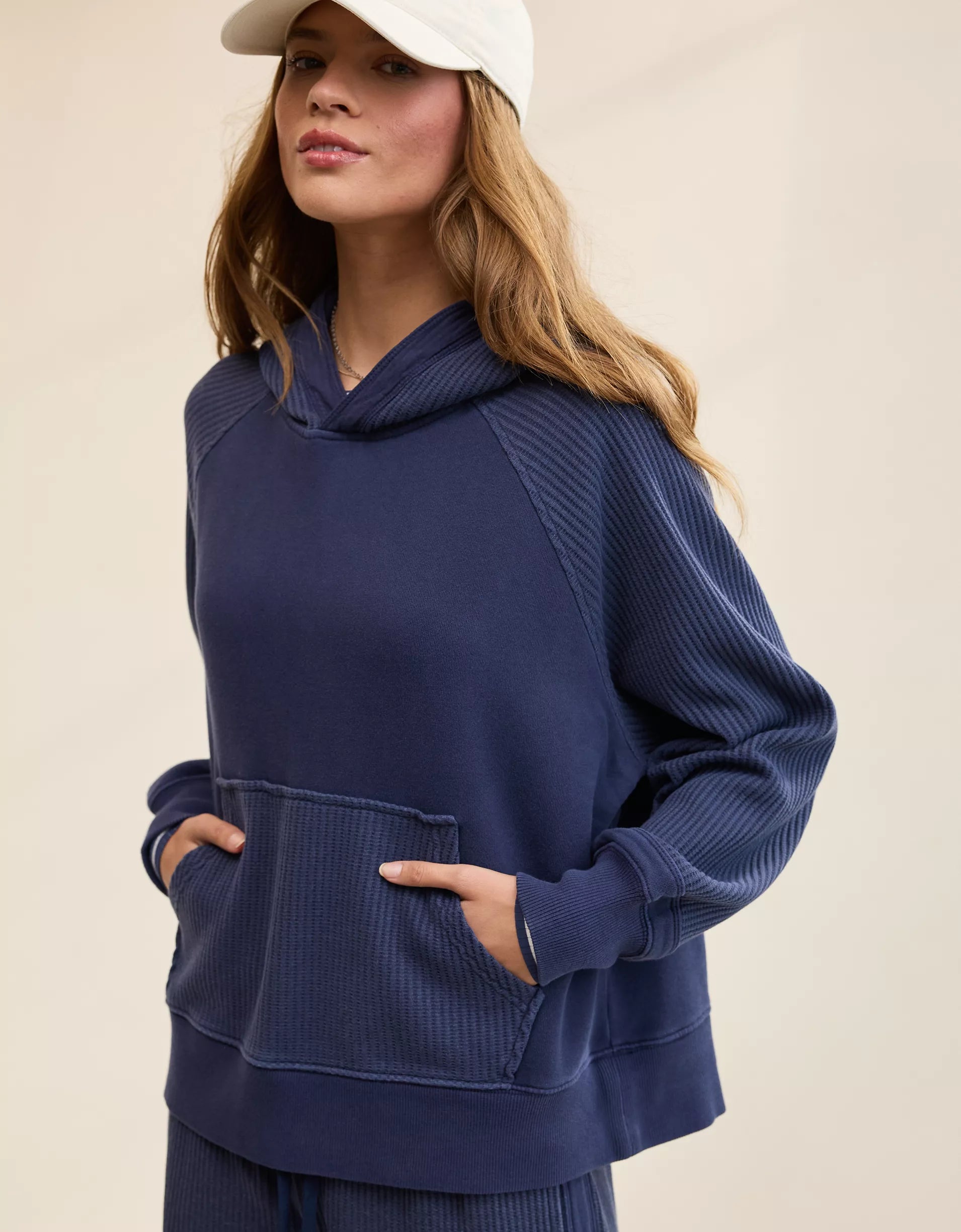 Essential Waffle Hoodie & Trouser Set-OSI