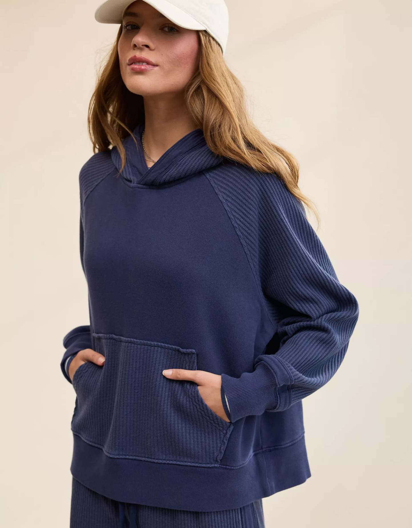 Essential Waffle Hoodie & Trouser Set-OSI