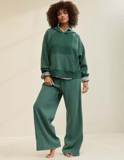 Essential Waffle Hoodie & Trouser Set-OSI