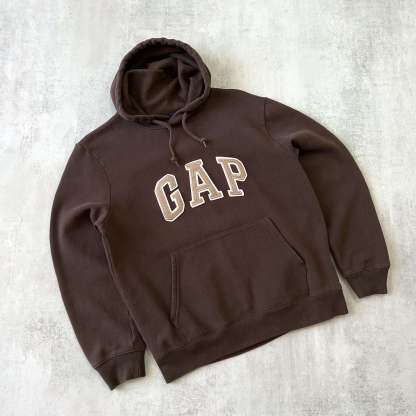 Gap 2000s heavyweight embroidered hoodie-OSI