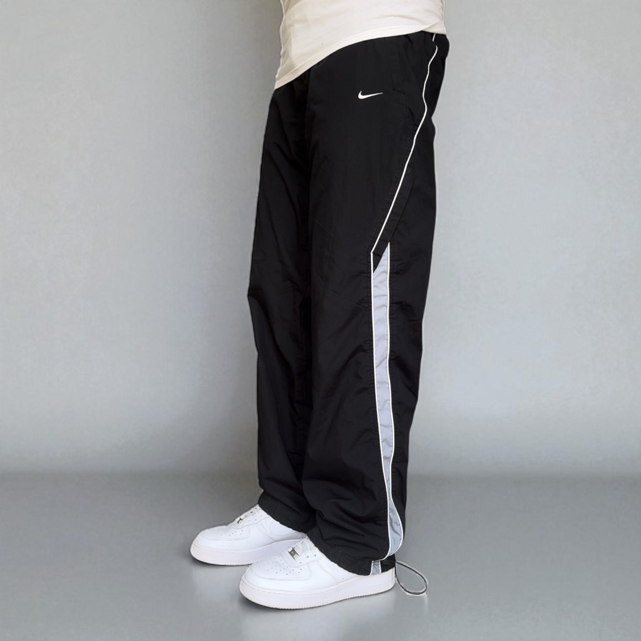 RARE 2000s Trackpants Black-OSI