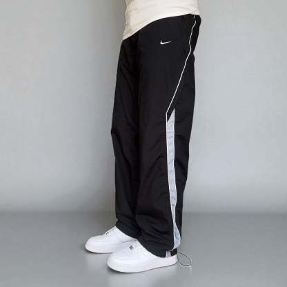 RARE 2000s Trackpants Black-OSI