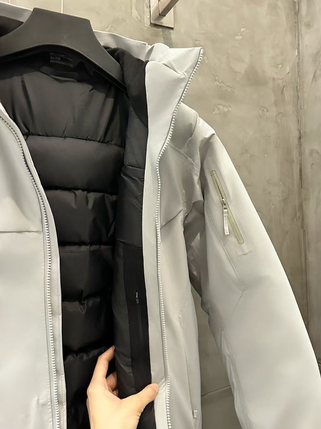  macai men's insulated jacket white ski and snowboard jacket-OSI