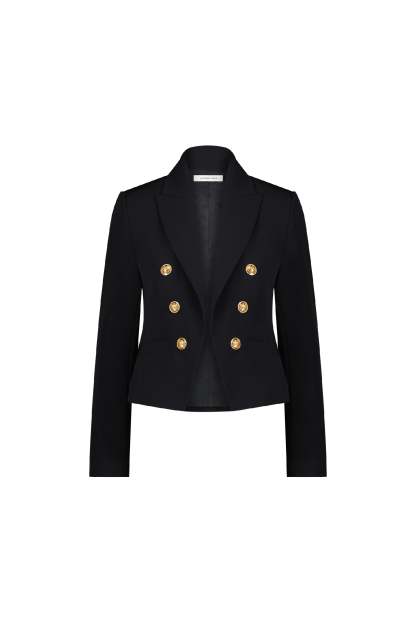 Gabrielle Double Breasted Blazer - Black-OSI
