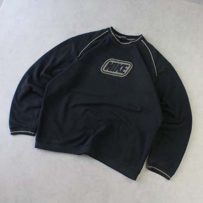 RARE 2000s  Sweatshirt Black-OSI