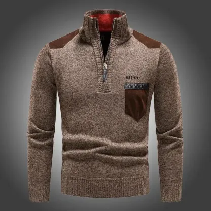 Suéter grosso masculino com gola alta-OSI